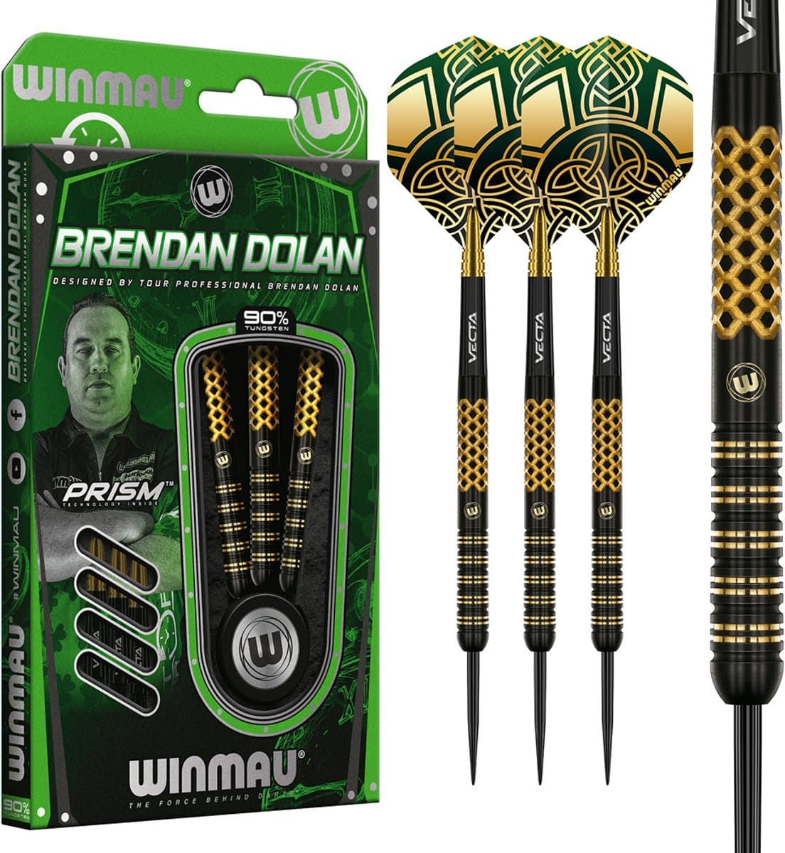 Winmau Brendan Dolan V2 90% - Dartpijlen