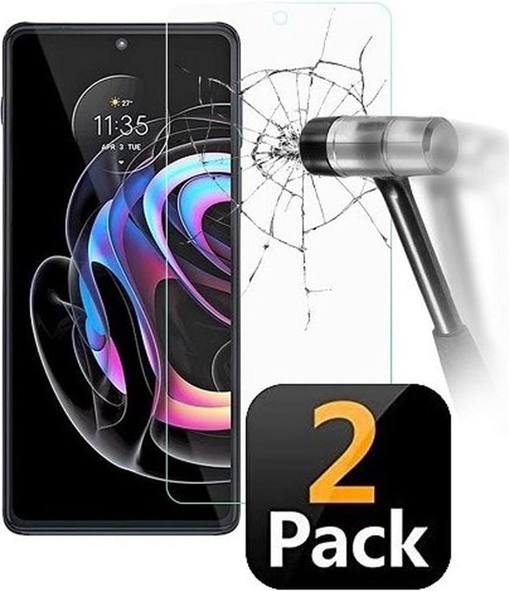 Motorola Edge 20 Pro Screenprotector Beschermglas 2x
