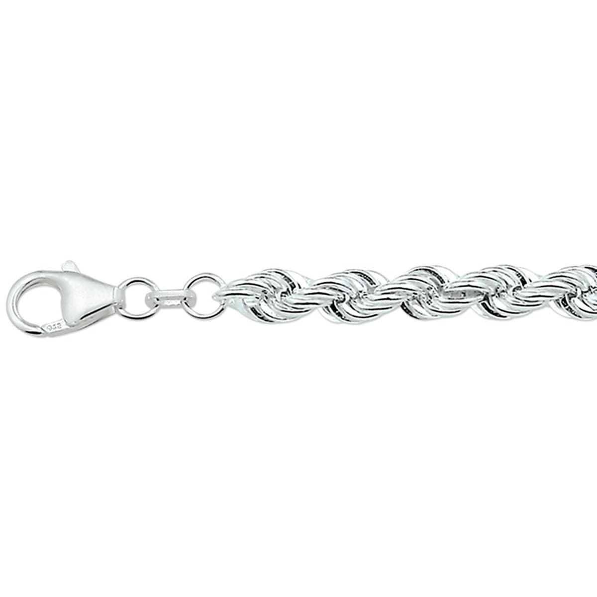 Zilver Gerhodineerde Armband koord massief 5 1329711
