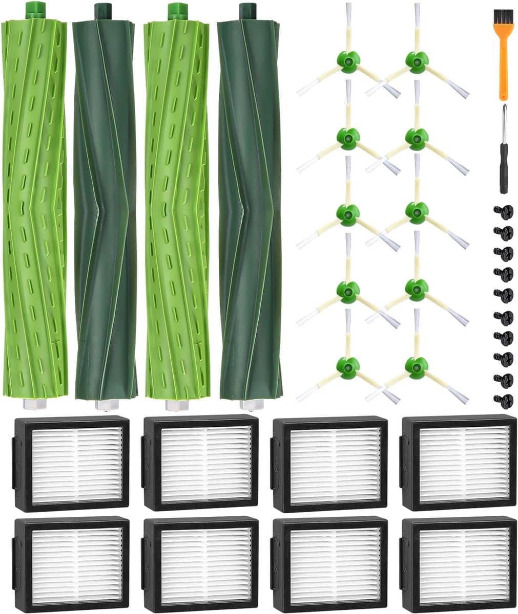 iRobot Roomba Accessoires Kit - Hoofdborstels, Filters en Zijborstels - 21 Stuks - Rubber