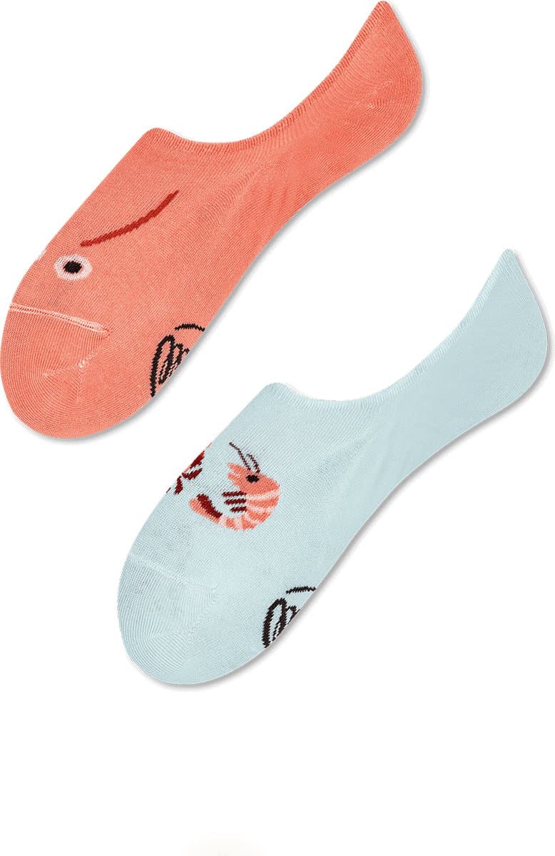 Many Mornings onzichtbare unisex sneakersokken - Frutti Di Mare No Show - Unisex - Maat: 39 - 42