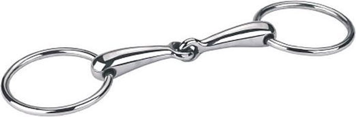 Kerbl Hoofdstel Bit Watertrens enkelgebroken hol - Rvs - 10,5cm