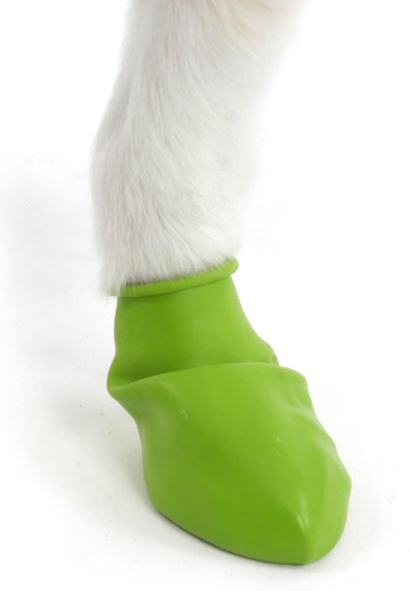 Pawz Rubber Dog Boots - Hondenschoen - Groen Tiny