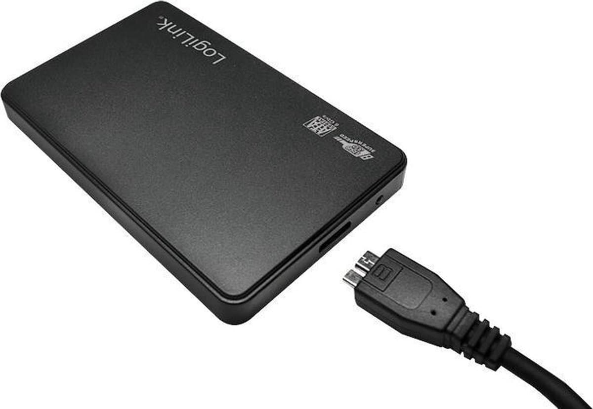 LogiLink Behuizing voor harde schijf 2,5 Zoll, SATA, USB 3.0, 6,35 cm, Schwarz