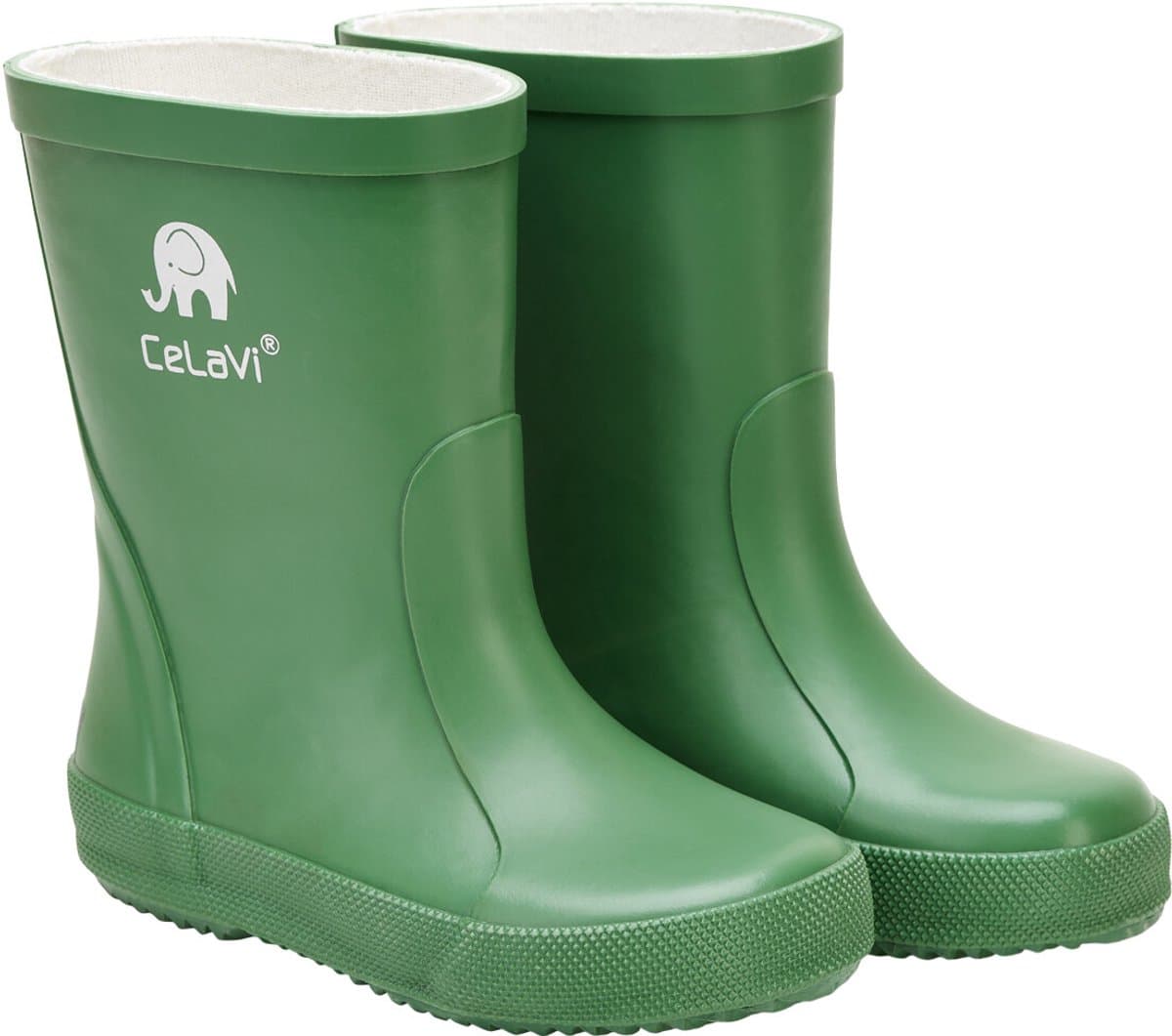 CeLaVi - Basic regenlaarzen voor kinderen - Iepgroen - maat 30EU