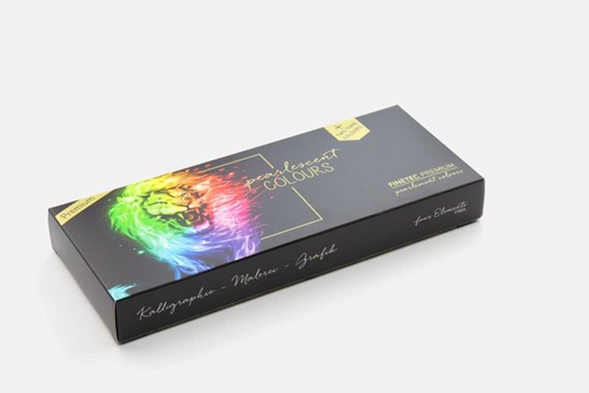 Finetec - premium - aquarelverf - parelmoer - set 24 kleuren