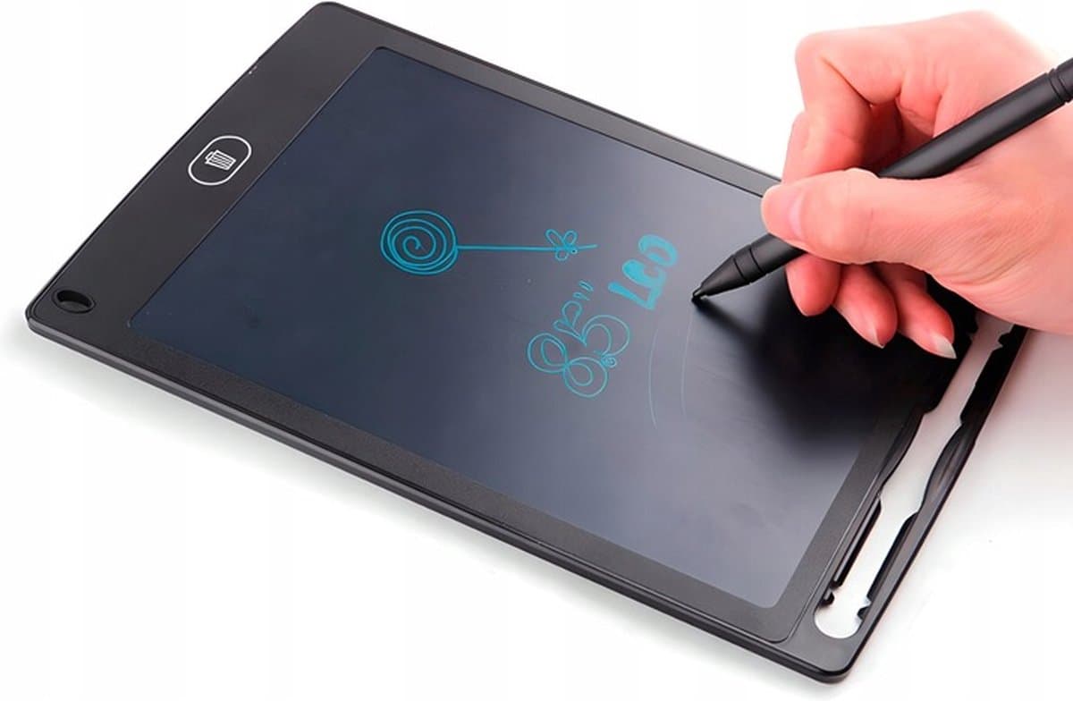 Tekenbord Kinderen - Wisbordje - Zwart - Grafische Tablet - Tekentablet - 8,5 Inch - Writing Tablet - LCD - Jongens en Meisjes - Educatief - Tekenpad - Schrijfbord - Wisbord