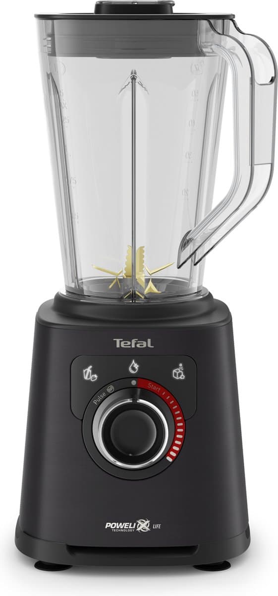 Tefal PerfectMix+ BL88A8 - High Speed Blender - 1.5L - Smoothie Maker - 3 Automatische Programma's - Glazen Kan - Pulse Functie - 1200W