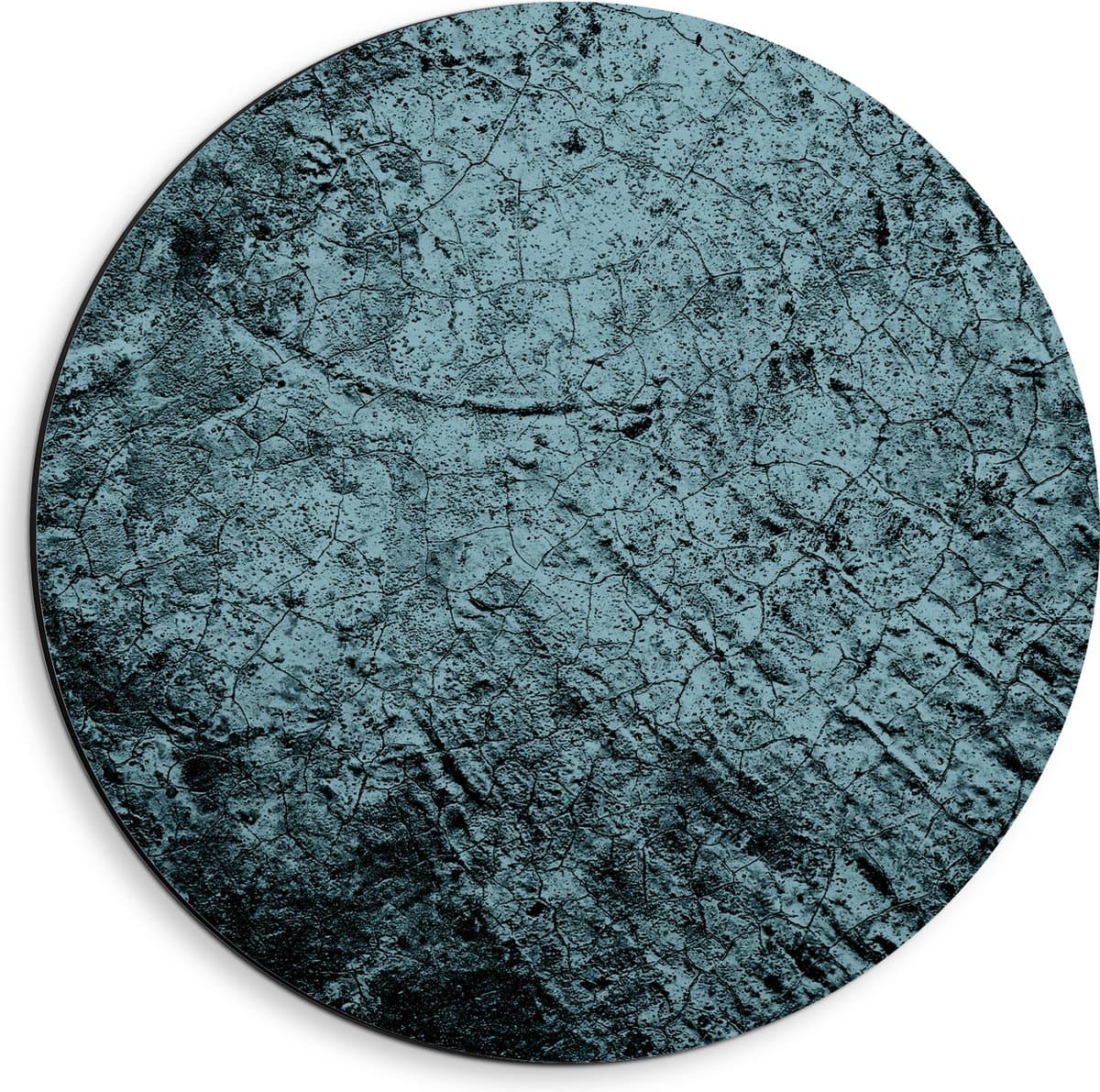 Dibond Muurcirkel - Textuur in Rots - 40x40 cm Foto op Aluminium Muurcirkel (met ophangsysteem)