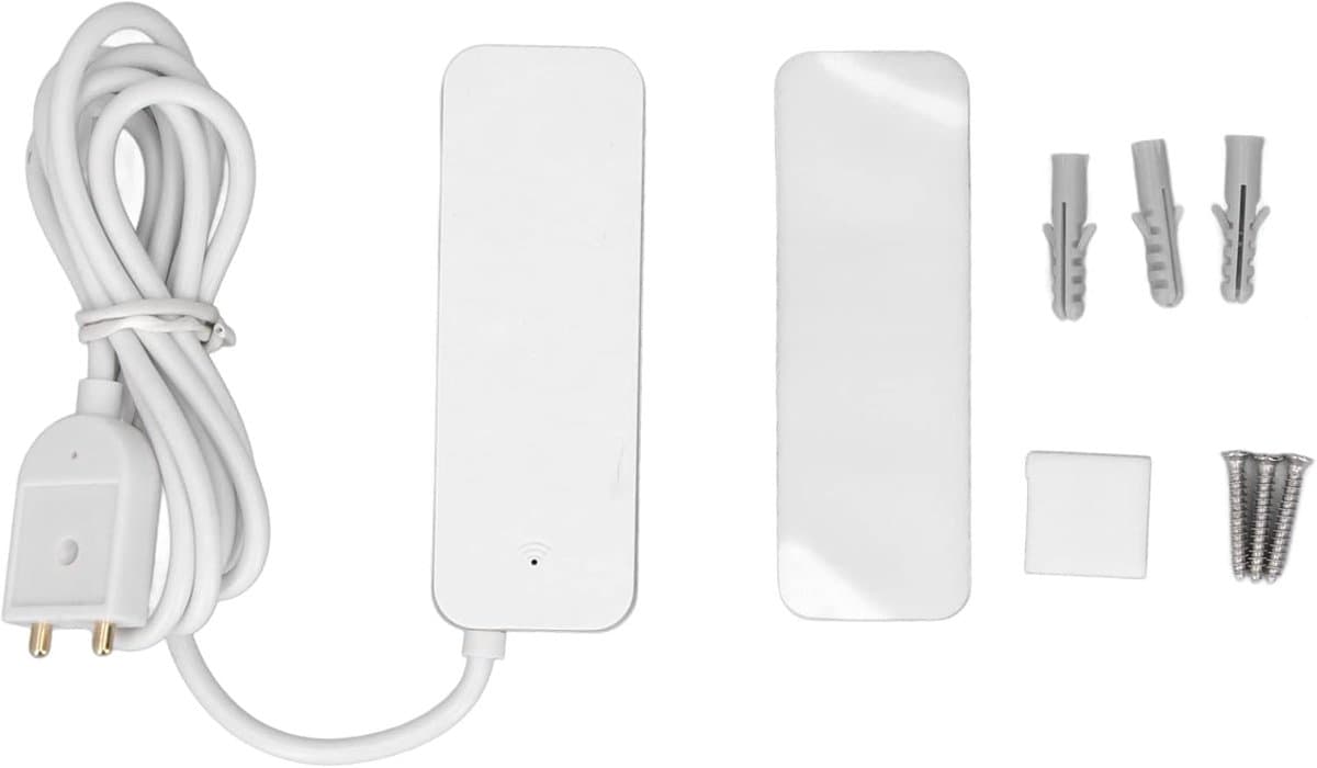 WiFi waterniveau-sensor, APP-afstandsbediening waterlekdetectie, ABS slimme wateroverstromingsalarm-detector voor toilet