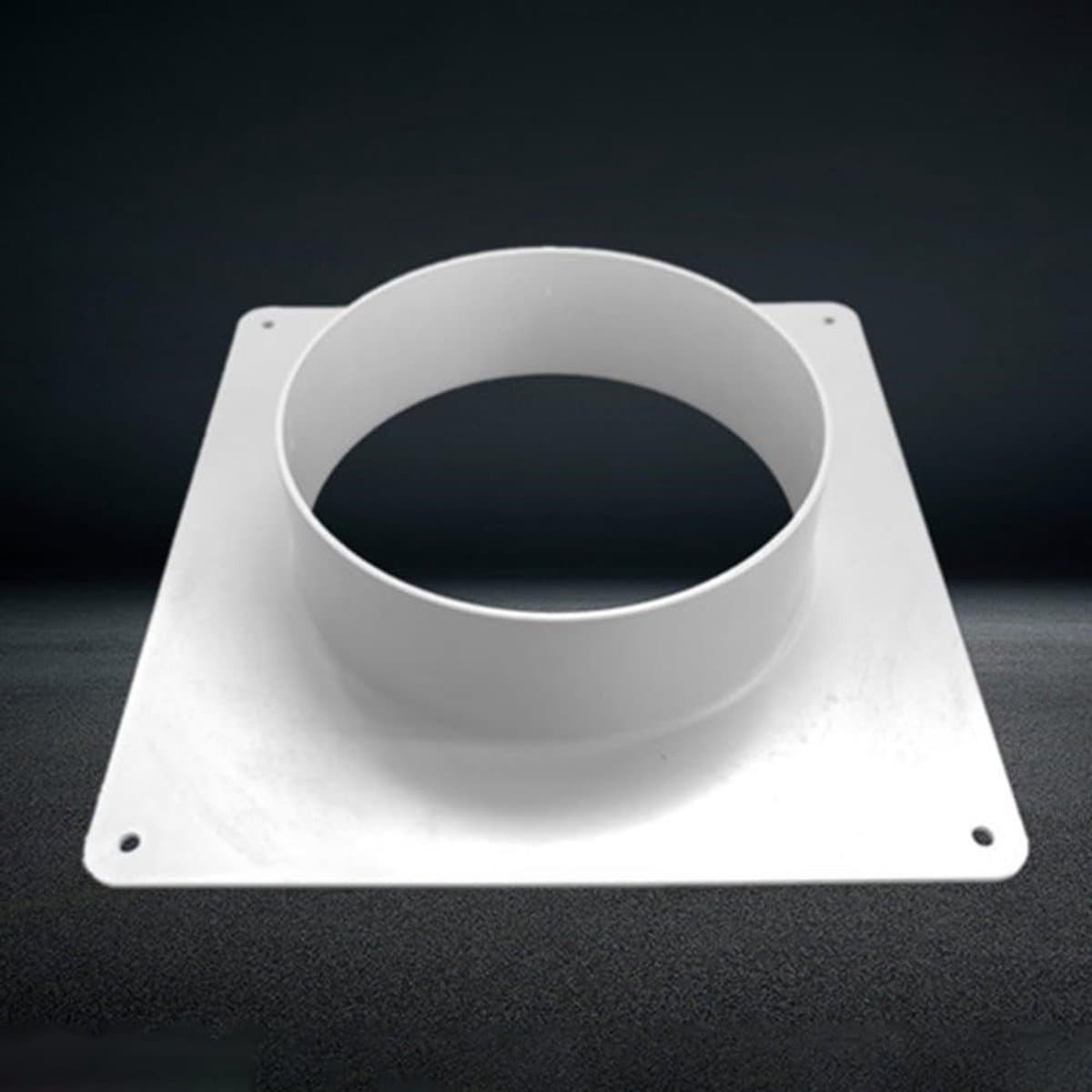 Dailygoods- Buisverbindingsflens Hoogwaardig Kunststof - DIY Luchtventilatie Flens - Rechte Flens - Ventilatiepijp Verbinding - Gereedschap voor Ducting - Eenvoudige Installatie - Ventilatieflens