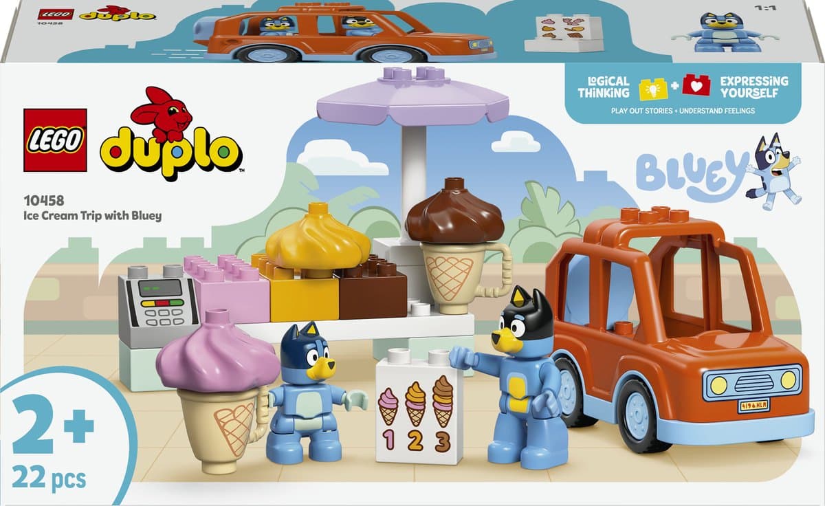 LEGO DUPLO Bluey 10458 Een ijsje halen met Bluey