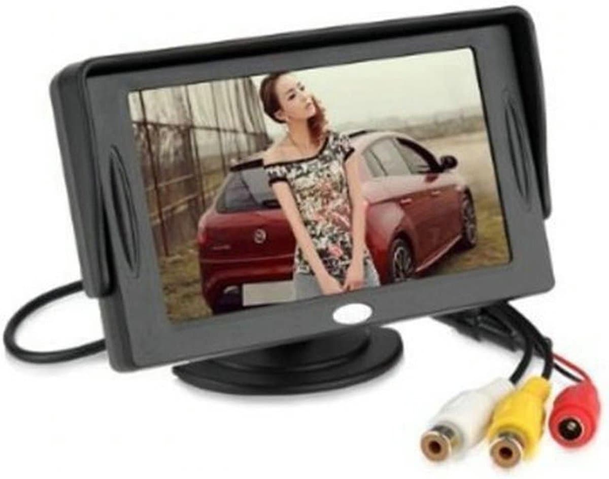 4,3 inch kleur digitaal TFT LCD achteruitkijkspiegel monitor voor auto met hoge resolutie en helder beeld
