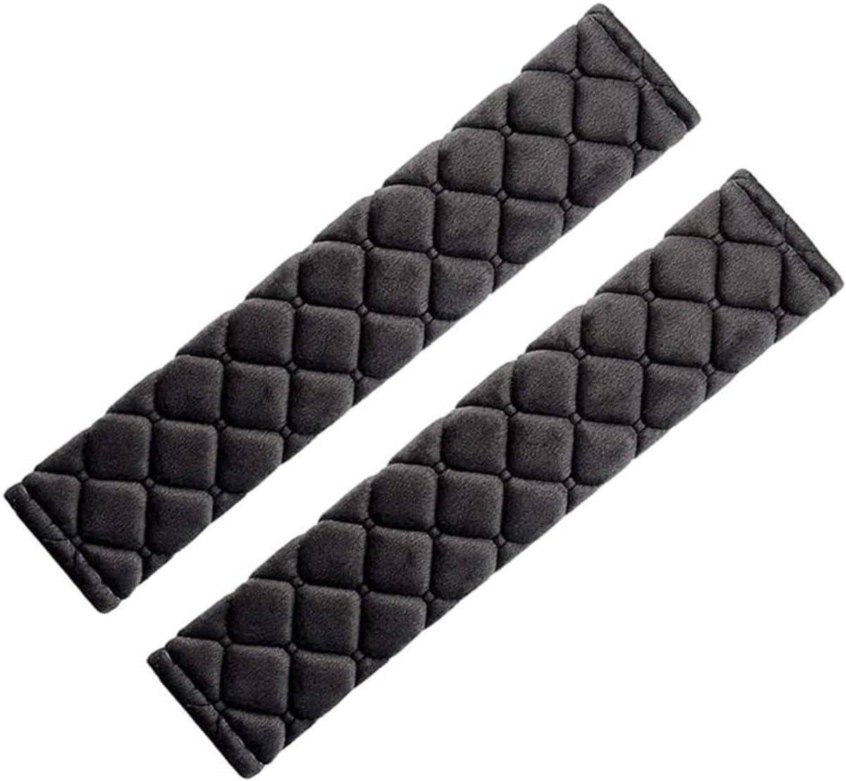 Autogordel Hoezen - Gordelbeschermers Schouder - Comfortabel Rijden - Zachte Vulling - 2 stuks - Zwart