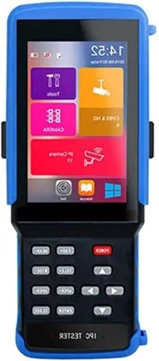 Camera Tester Tool - Beveiligingsmonitor Monitor - Camera Installatie - 4.5 Inch Touchscreen - 10/100/1000M Ethernet - Zwart