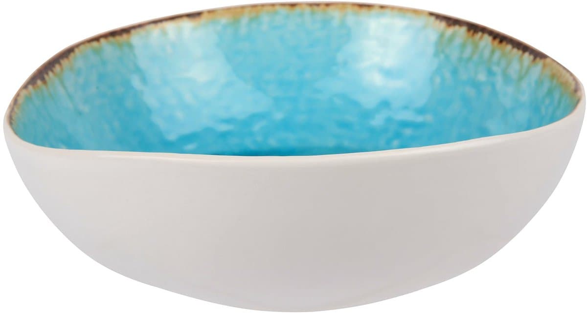 Cosy & Trendy Serveerschaal Organic Laguna Azzurro - Set van 4 19 x 18 cm - Aardewerk - Modern Design