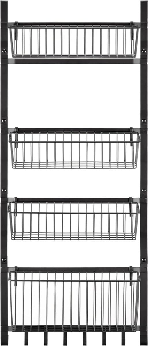 RUX® Kruidenrek ophangbaar - Kruidenrek - Zwart - ‎14cm x 39cm x 92cm