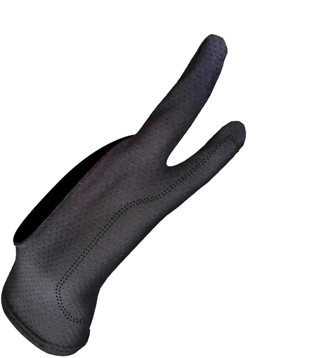 Tekentablet Handschoen - Tekenhandschoenen Digitaal - Digitale Kunst Maken - Ademend Mesh Materiaal - 2 Stuks - Zwart