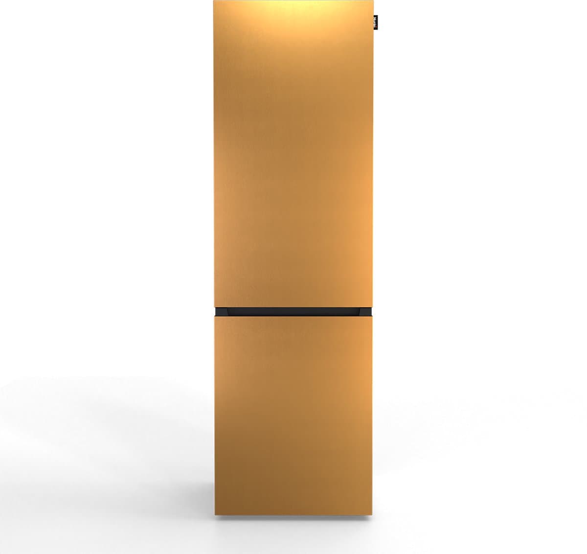 NUNKI LARGECOMBI-FBRO Combi Bottom Koelkast, E, 198+66l, Brushed Bronze Front