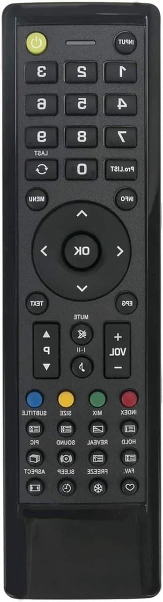 Vervang Afstandsbediening - Universele Controller - TV Bediening - Geen Installatie Nodig - 10 Meter Bereik - Zwart