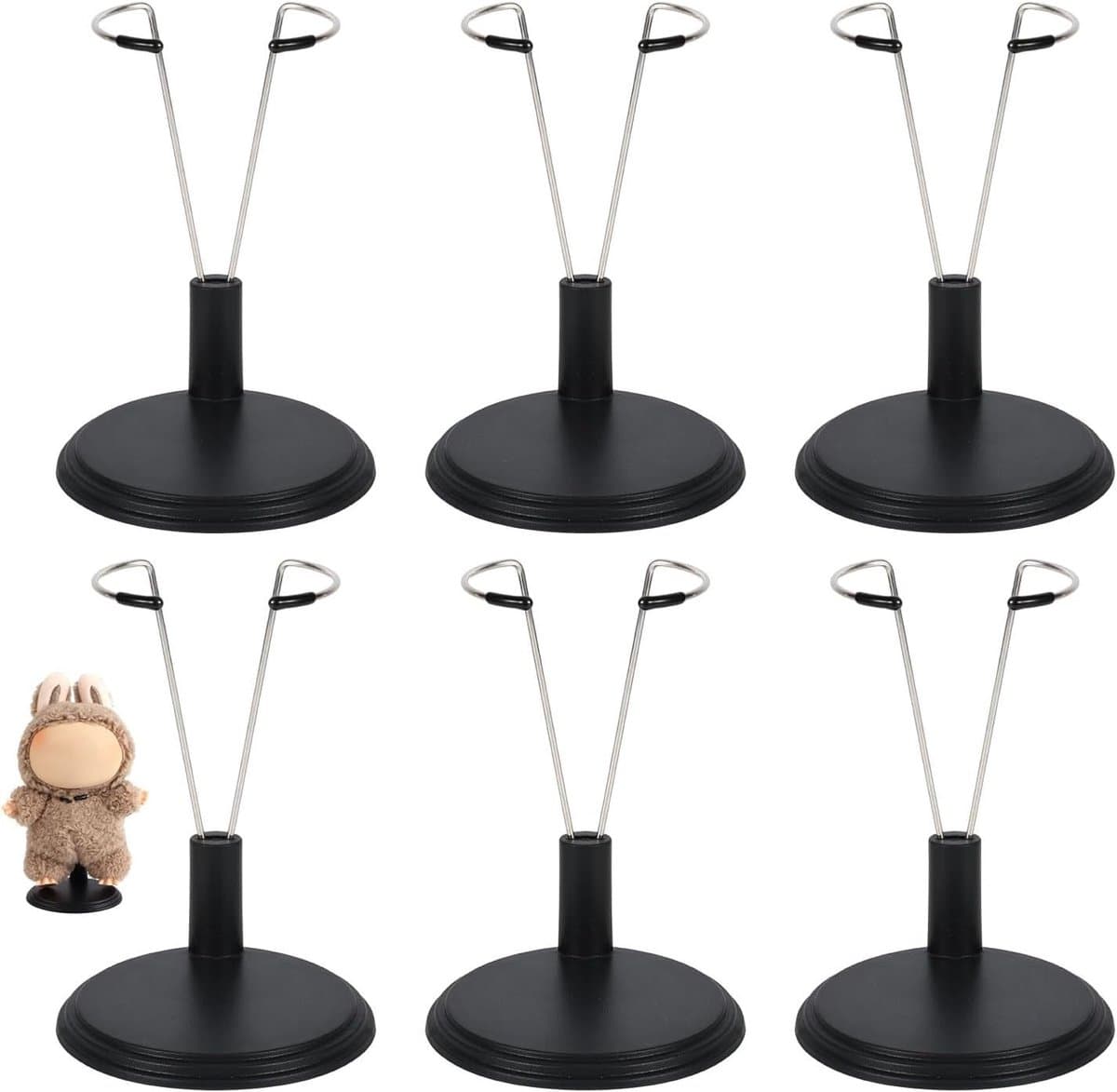 Verstelbare Popstandaard voor 4-8 Inch Poppen - 6 Stuks - Speelgoed Display en Decoratie Accessoires voor Thuis en Kantoor