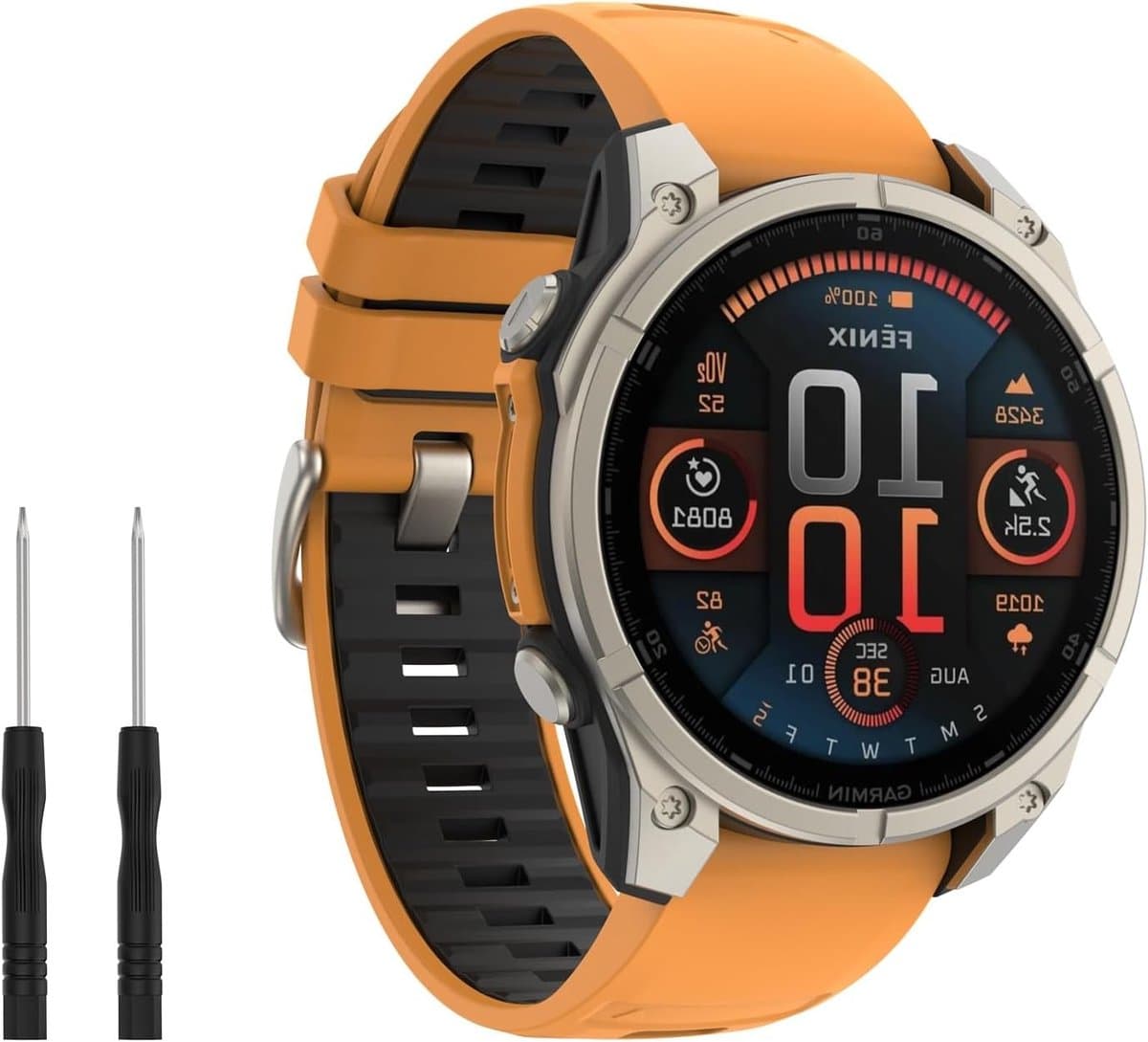 Hoge kwaliteit 22 mm QuickFit horlogeband voor Garmin Fenix 8, 7 en Forerunner 935/945/965, zacht en comfortabel, met titanium knoop en stijlvolle kleuren