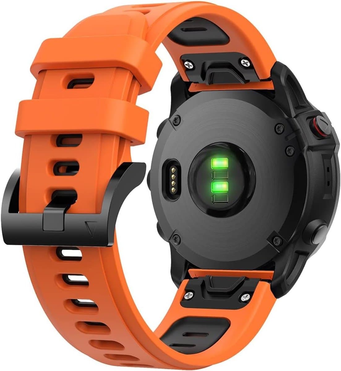 Siliconen Horlogeband 22mm Geschikt voor Garmin Quatix 5/6 en MARQ Adventurer, Sportieve Vervangband voor Activiteiten en Avonturen