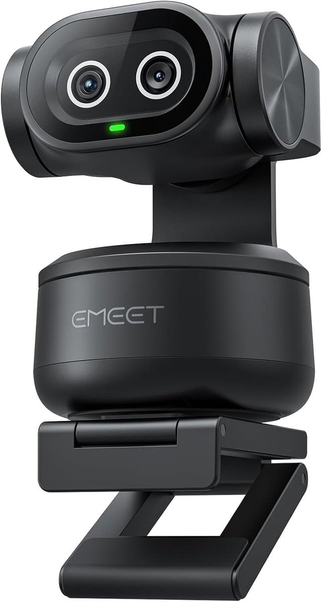 4K Webcam - AI Camera - Video Bellen - Automatische Tracking - 5.3 x 7.3 cm - Zwart