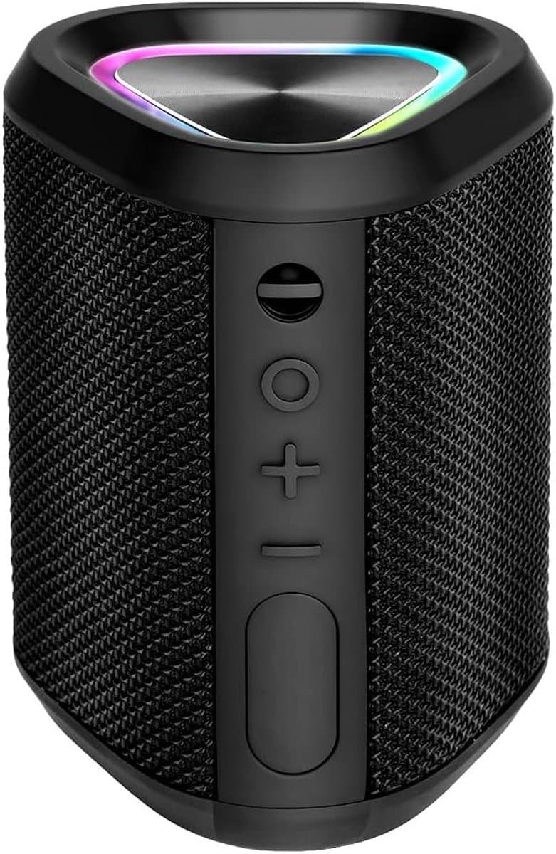 Draagbare waterdichte Bluetooth-luidspreker met RGB-verlichting, 20W stereogeluid, 8 uur speeltijd en TWS-koppeling voor optimaal luisterplezier