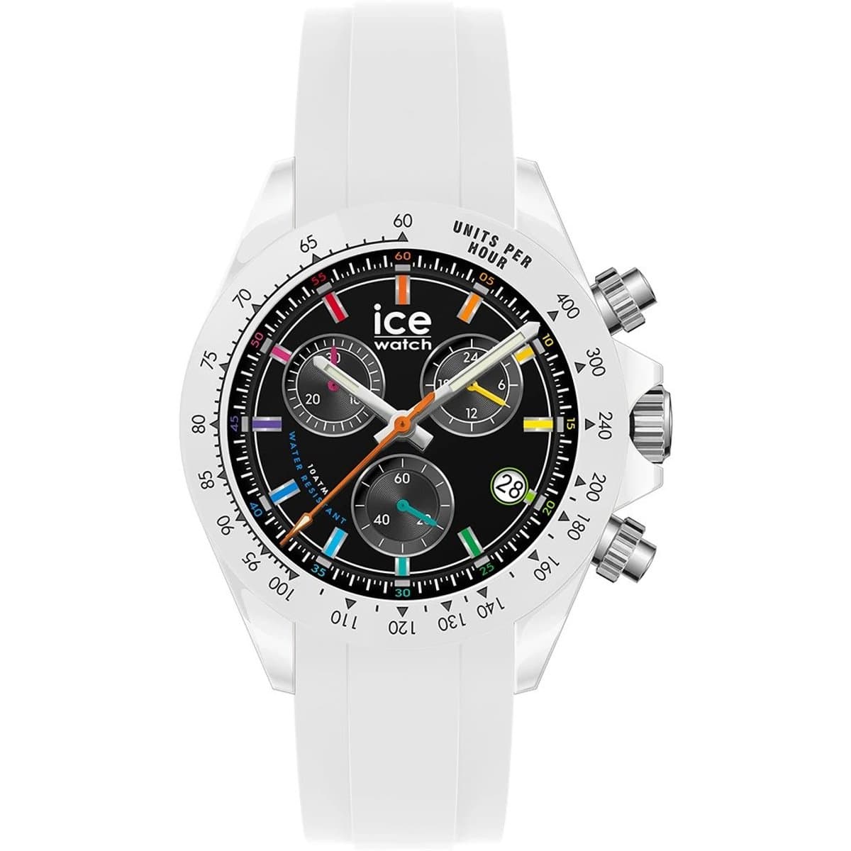 Ice Watch BEWATCH - White chromatic 025631 Horloge - Siliconen - Wit - Ø 41 mm