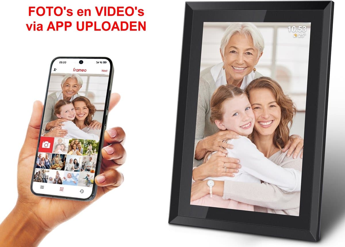 WiFi KLOK - FOTOLIJSTJE met REMOTE UPLOAD - 10