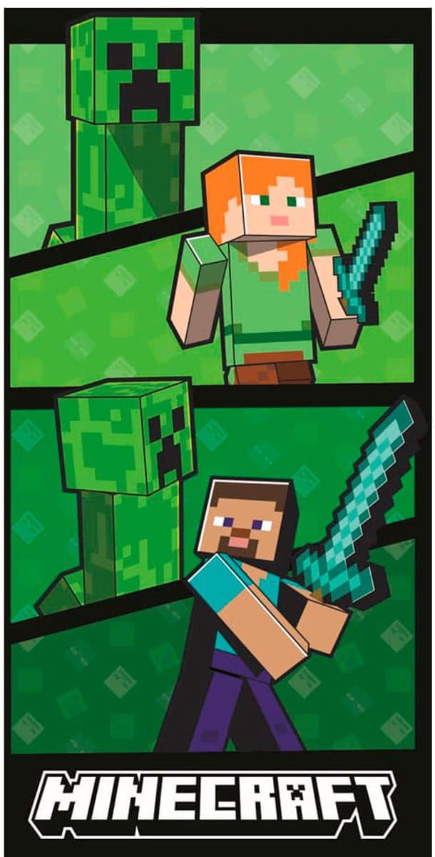 Halantex Minecraft Towel Ver. 2 140 x 70 cm Towels
