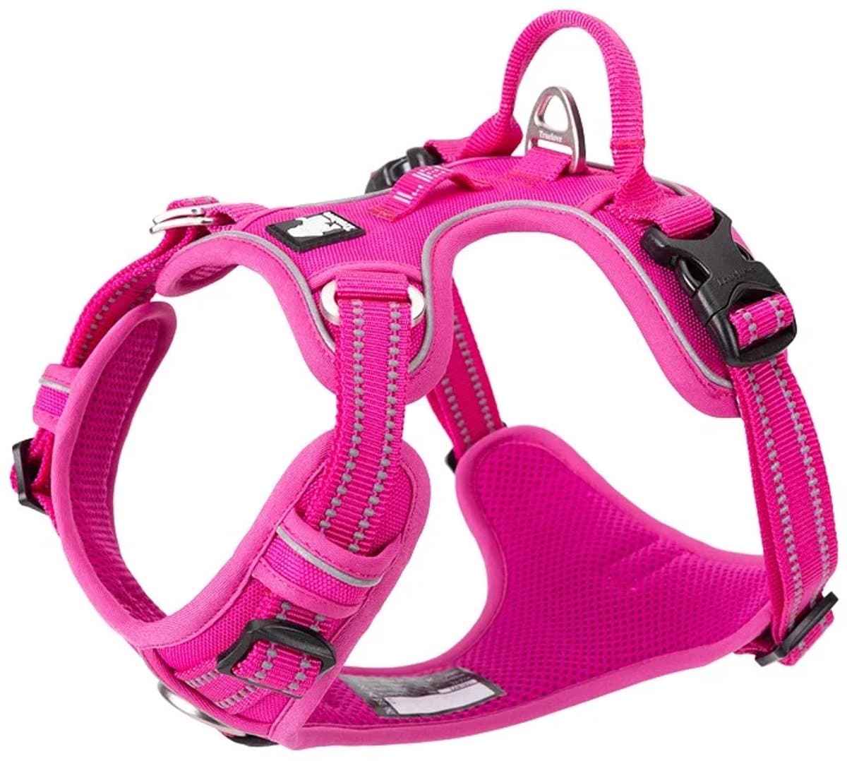 Truelove - Hondentuigje - Hondenharnas - Anti Trek Tuigje - Reflecterend Harnas - 56-69cm - Medium - Roze