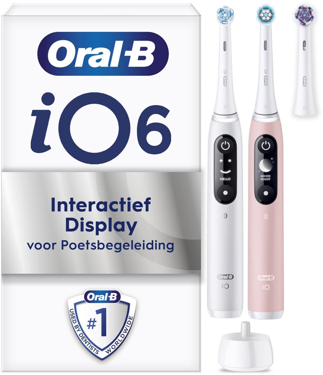 Oral-B iO Series 6N Duo Pack Wit + Roze