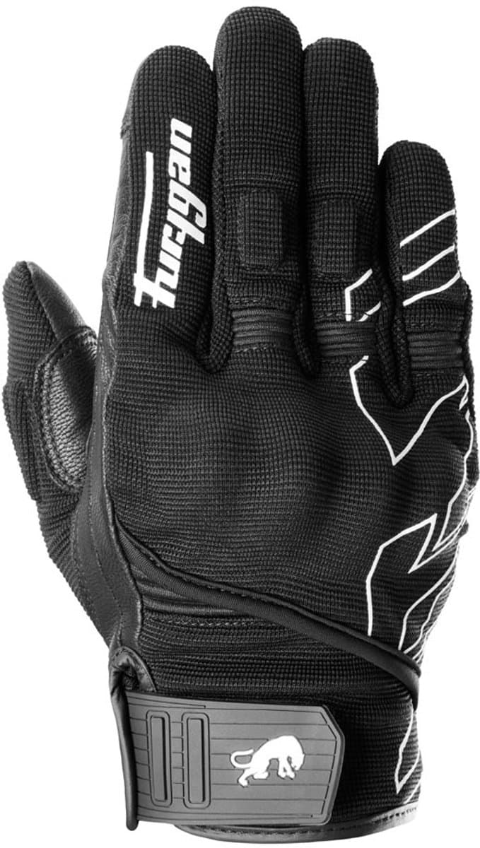 Furygan JET NEON D3O Motorhandschoenen Zwart/Wit Maat XL