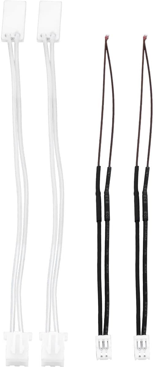 Set of 4 pcs 3D Printer Hot End Kit 3D Printer Thermistor Cartridge Heater Compatible with Bambu Lab X1/X1-Carbon 100K Length 103mm