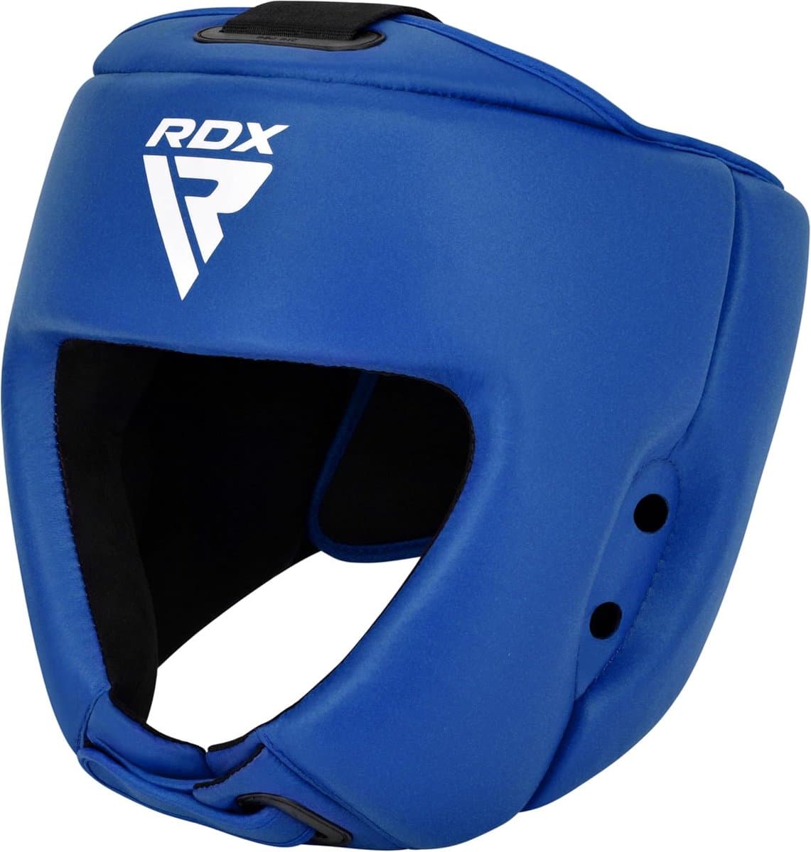 Hoofdbeschermer Boksen - Helm Sport - Vechtsport Training - Schokabsorberende Vulling - Maat Medium - Blauw
