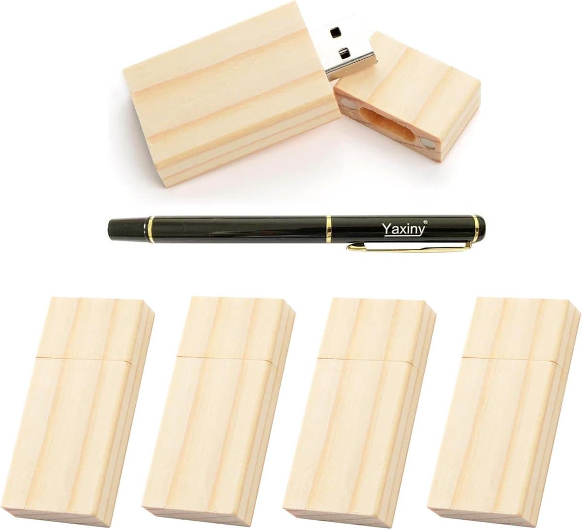 5-Pack 32GB Houten USB Stick Geheugenkaart - USB 3.0 Data Opslag