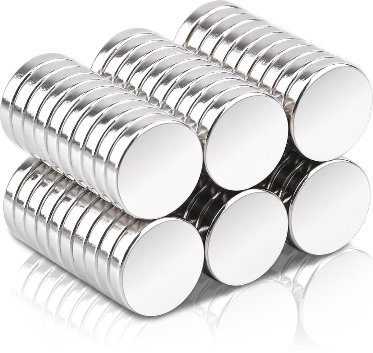 60 Stuks Sterke Kleine Ronde Neodymium Magneten 10x2 mm voor Koelkast en Knutselen