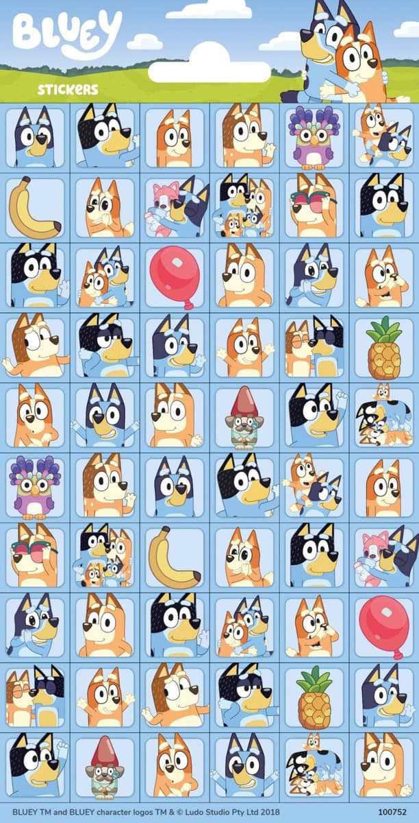 Bluey Bingo mini-stickerset