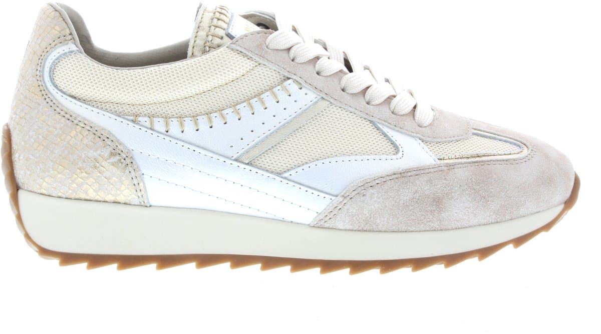 Dames Sneakers Piedi Nudi Harlem 05.08 Cream Gold Beige - Maat 40