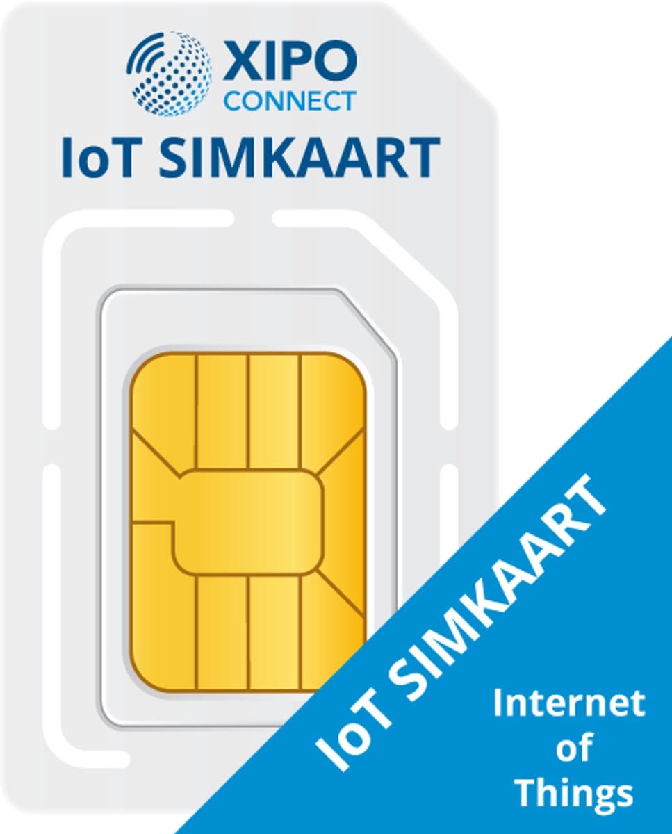 XIPO CONNECT - 3 IoT Simkaarten Europa + 300 MB & 50 SMS per Sim - 5 Jaar geldig