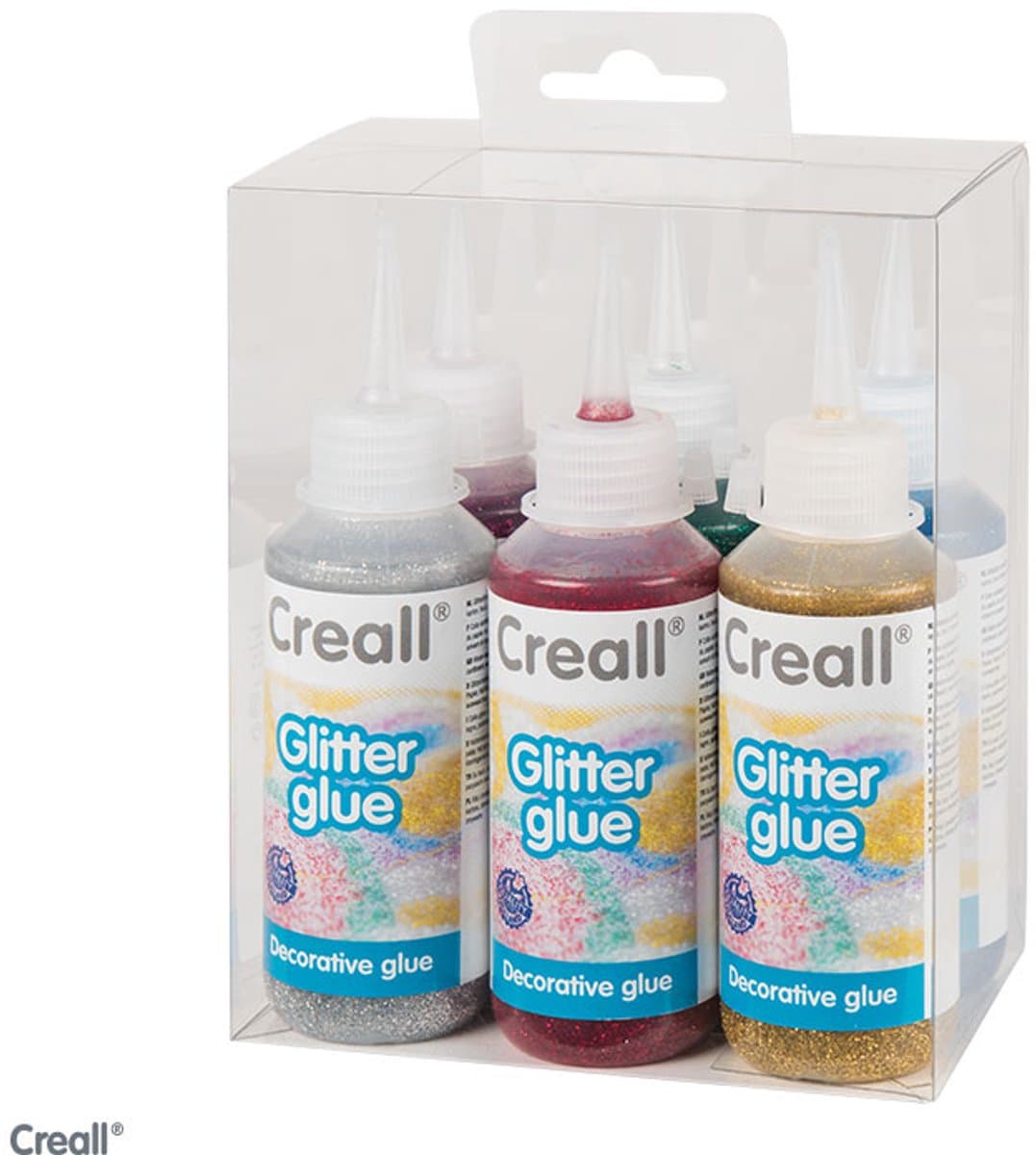 Creall glitter lijm 6x100ml