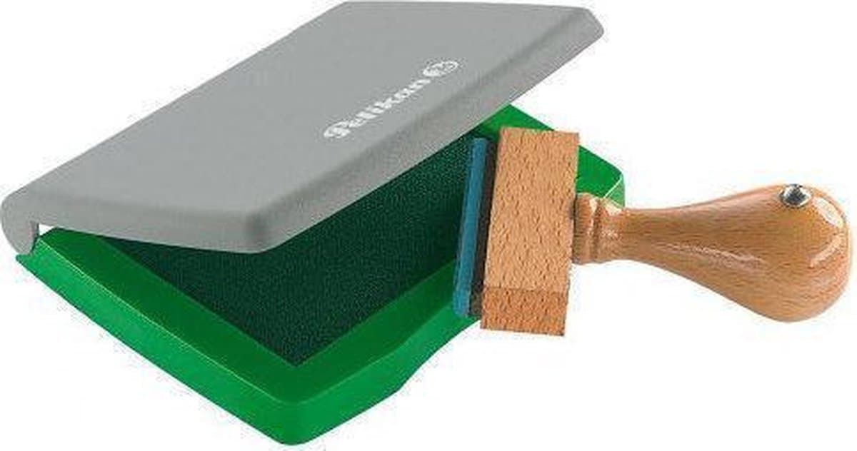 Pelikan stempelkussen - Kunststof - 5x7cm - Groen