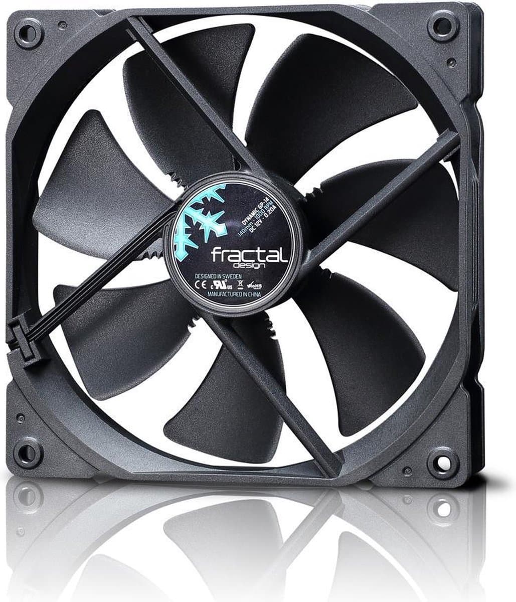 Fractal Design FD-FAN-DYN-GP14-BK hardwarekoeling Computer behuizing Ventilator 14 cm Zwart