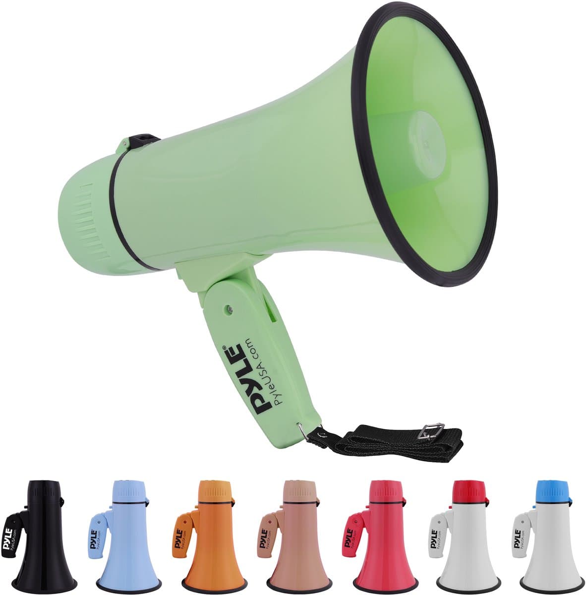 Pyle Megafoon Luidspreker -20Watt PA Bullhorn- Draagbare Luidspreker met Sirene en Verstelbaar Volume