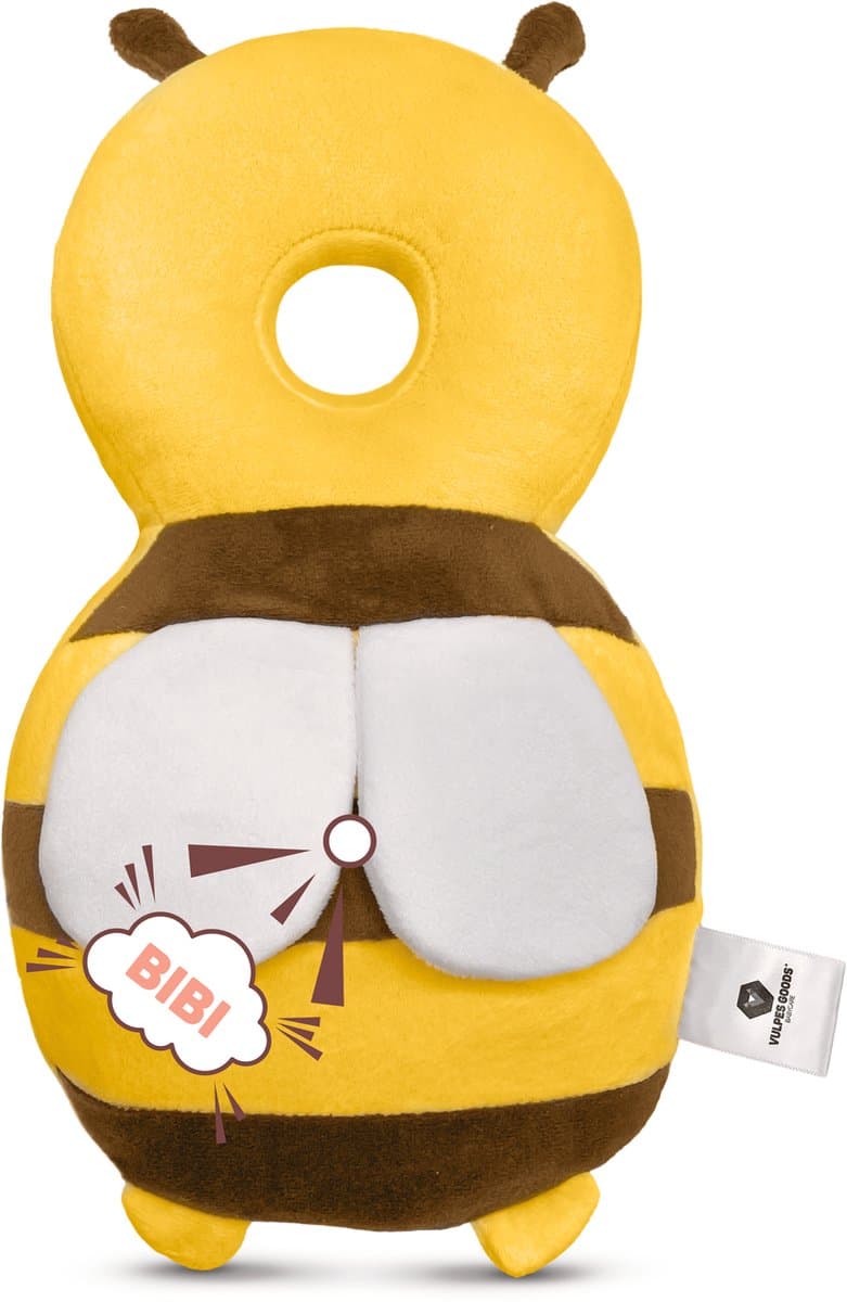 Vulpes Goods® BabyCare - Baby Hoofdbeschermer - Baby Valkussen - Baby Veiligheidskussen - Valrugzak - 3D Ademend - Veilig leren lopen - Bij