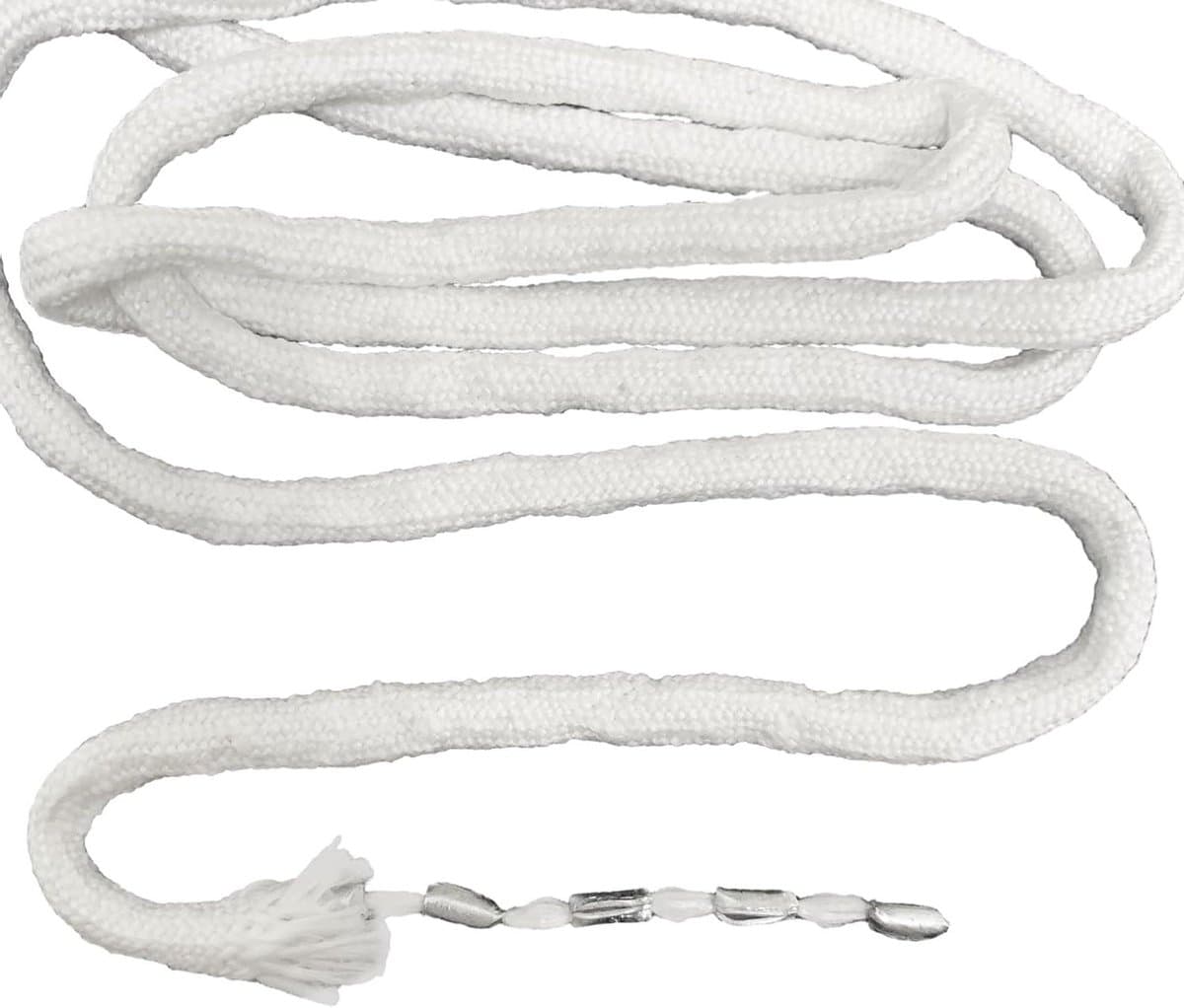 Allecto Plus - Loodband 5 meter voor gordijnen buiten - Zware loodketting - Gladde ophanging - Perfecte plooien - Stoffen muggennet - Duurzaam materiaal