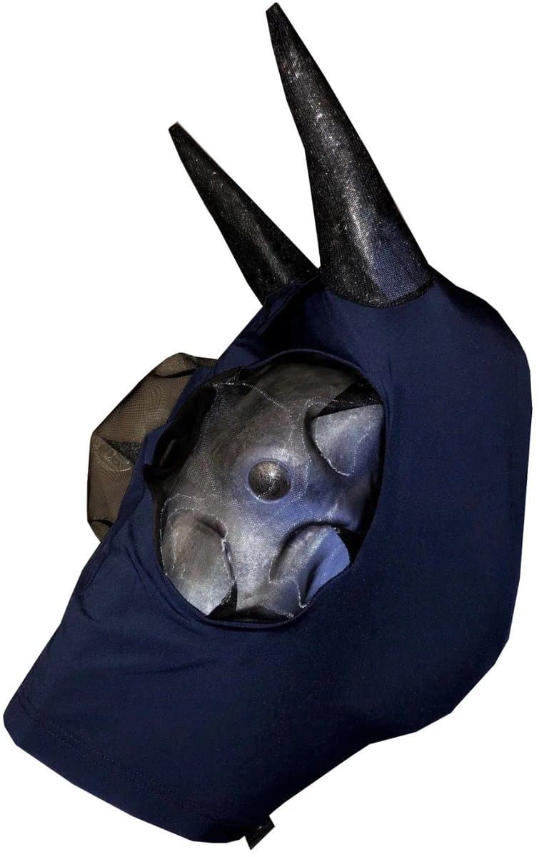Pagony Easyfit Vliegenmasker Met Rits - Maat: S - Donkerblauw - Polyamide