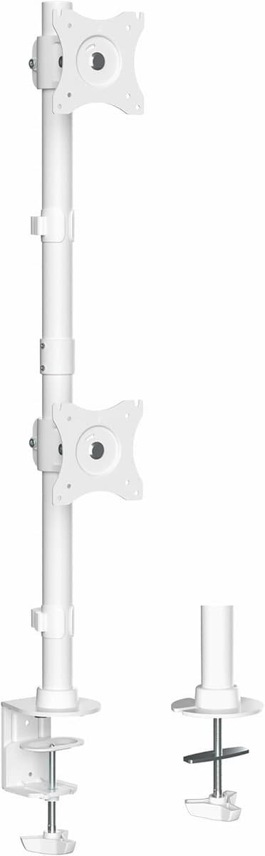 Dubbele Monitor Bureaumontage met Hoogteverstelling voor 2 LCD-schermen tot 27 inch